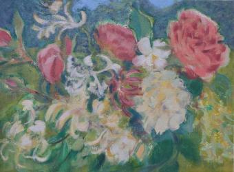 'From the Garden, oil, R Payn